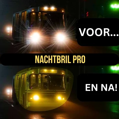 NachtBril PRO ClipOn | Anti Verblindings- en Nachtblind Bril - Afbeelding 5
